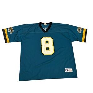 Logo 7 Jacksonville Jaguars Mark Brunell Prowler Jersey Teal Black Gold Size XL‎